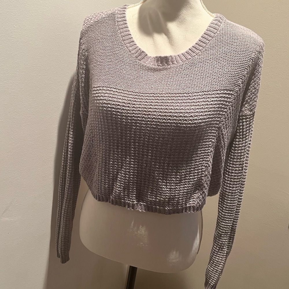 Silence and noise light grey sweater